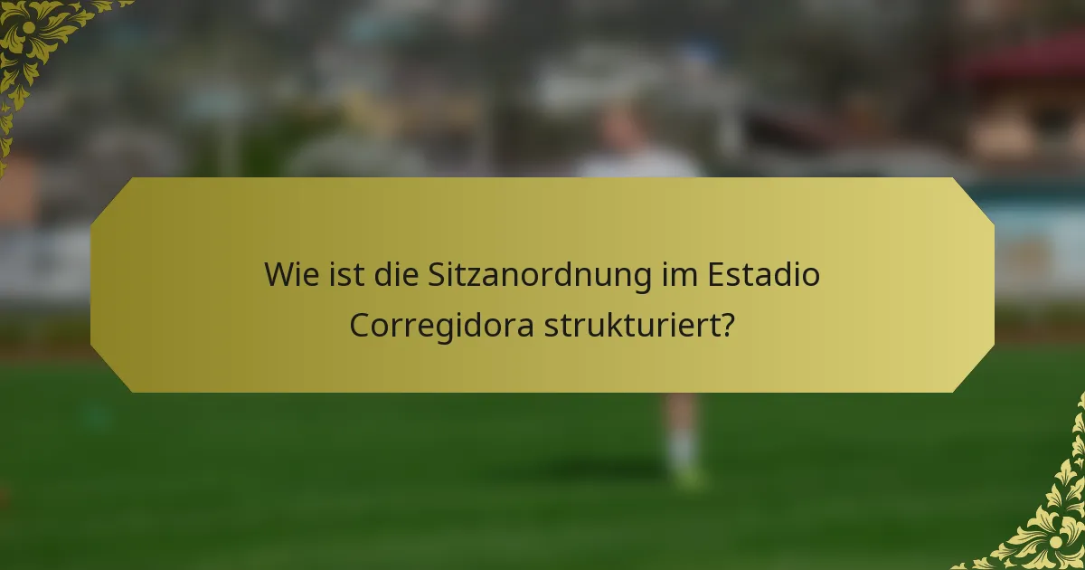 Wie ist die Sitzanordnung im Estadio Corregidora strukturiert?