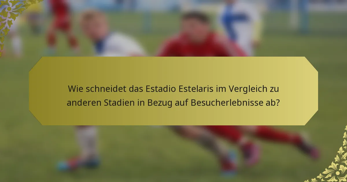 Wie schneidet das Estadio Estelaris im Vergleich zu anderen Stadien in Bezug auf Besucherlebnisse ab?